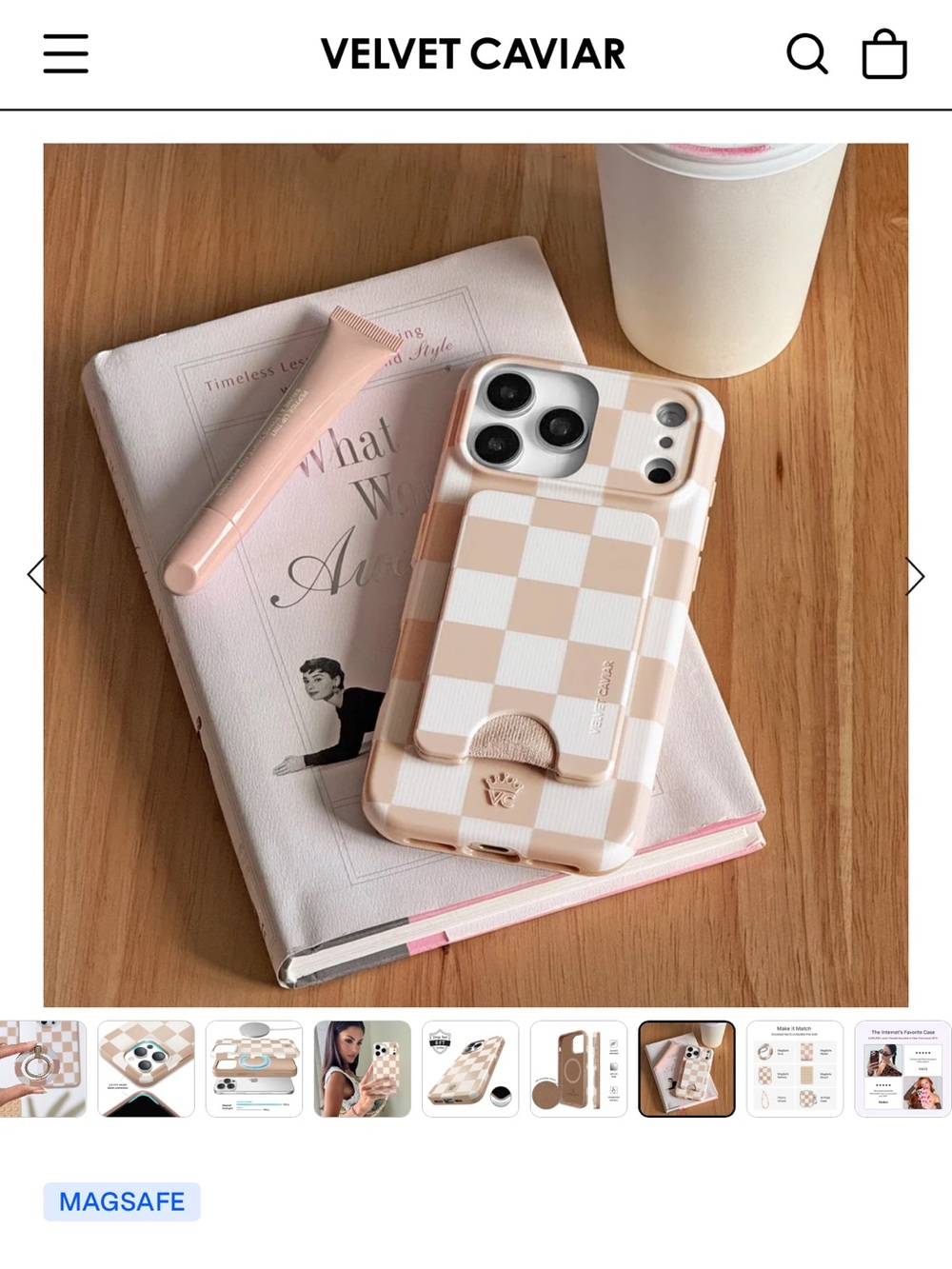 NWT Velvet Caviar iPhone 15 Pro Max phone case - Picture 7 of 7